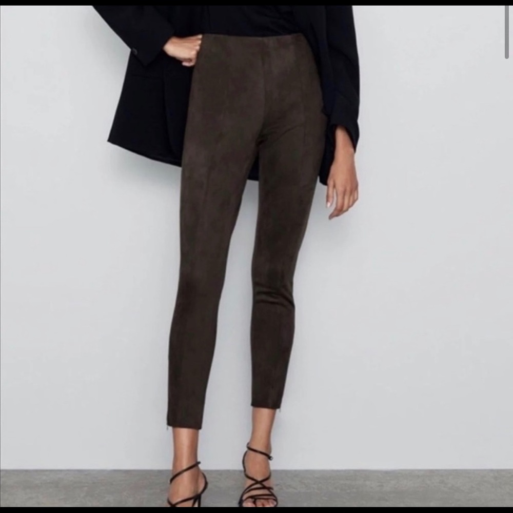 Suede pant
